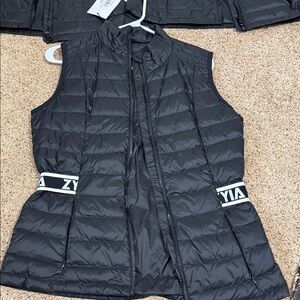 ZYIA Black Quilted Vest